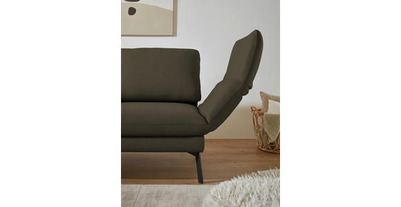 ECKSOFA  in Flachgewebe Dunkelgrün  175-224/255-365 cm  - Dunkelgrün/Schwarz, Design, Textil/Metall (175-224/255-365cm) - Dieter Knoll