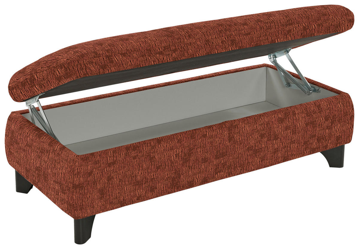 PALL i textil rostfärgad  - svart/rostfärgad, Klassisk, metall/textil (60/45/60cm) - MID.YOU