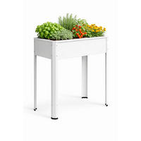 HOCHBEET - Weiss, Modern, Metall (80/80/35cm)