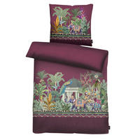 BETTWÄSCHE KARMA Satin 135/200 cm  - Bordeaux/Multicolor, Design, Textil (135/200cm) - Apelt