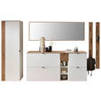 GARDEROBE 7-teilig  in 305/179/37 cm  - Weiß/Eiche Artisan, Design, Holzwerkstoff (305/179/37cm) - Voleo