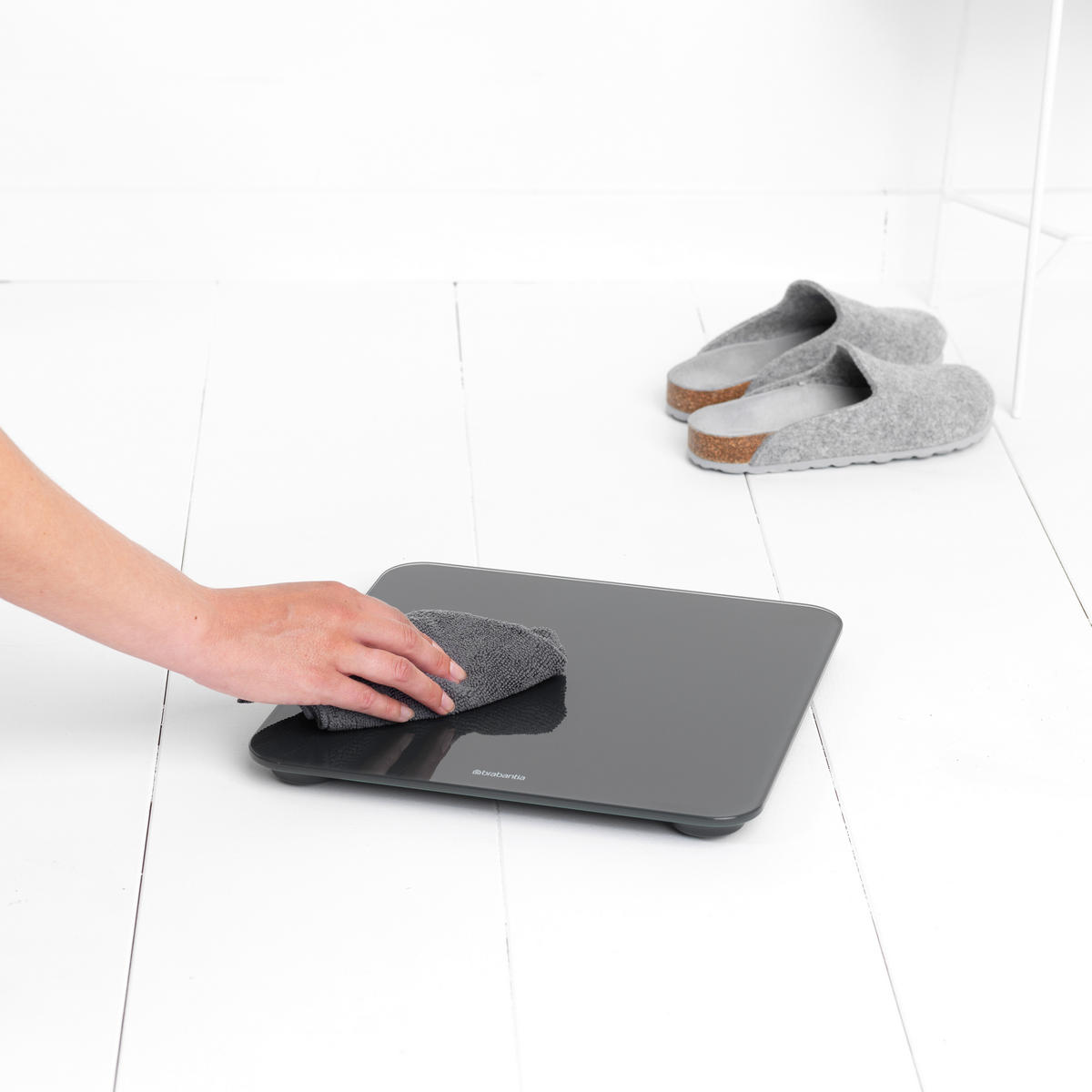 TELESNA VAGA  siva  - siva, Osnovno, staklo/plastika (30/2.4/30cm) - Brabantia