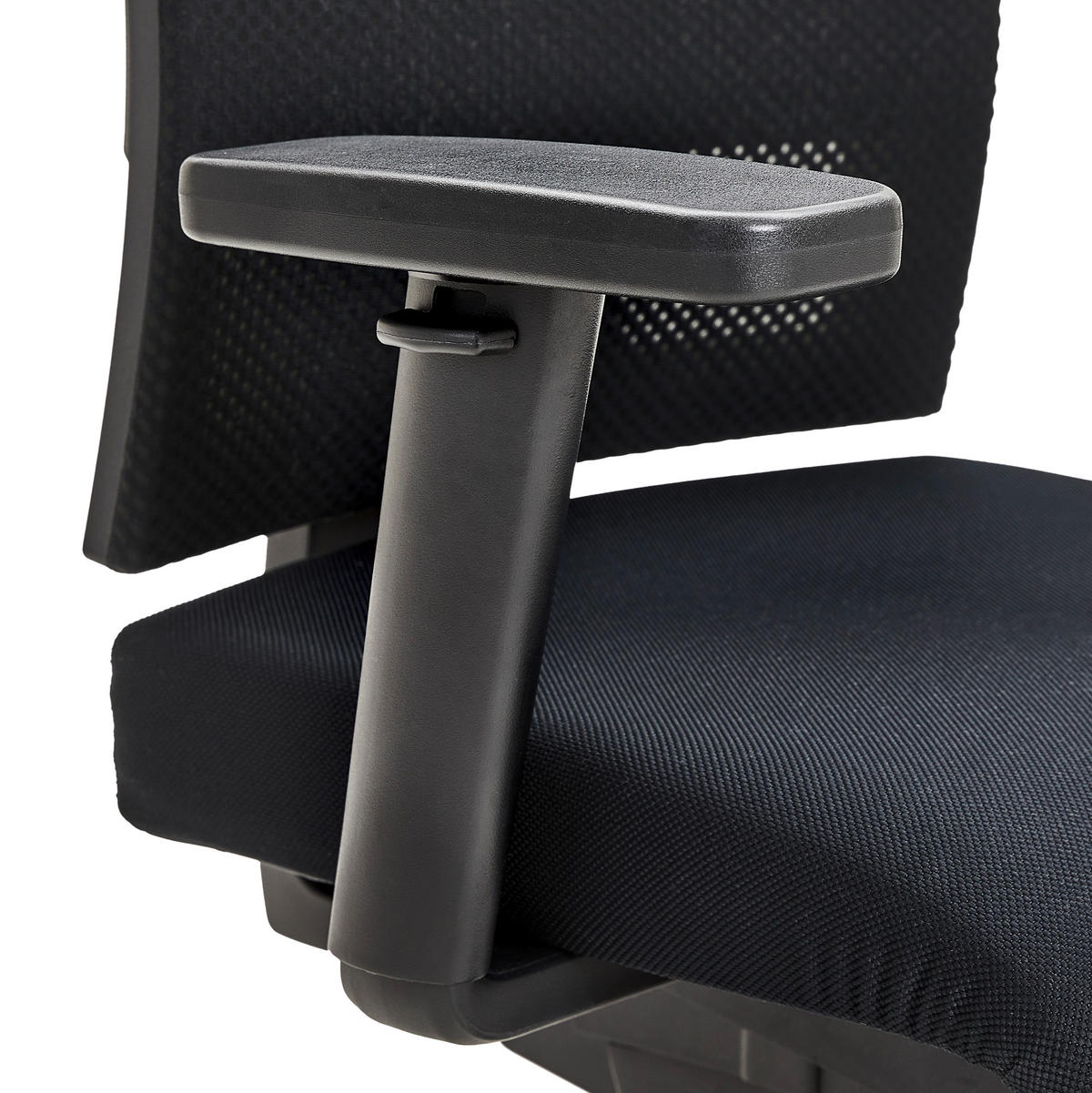DREHSTUHL Webstoff Schwarz, Alufarben  - Schwarz/Alufarben, Design, Kunststoff/Textil (70/101-113/48cm) - Topstar