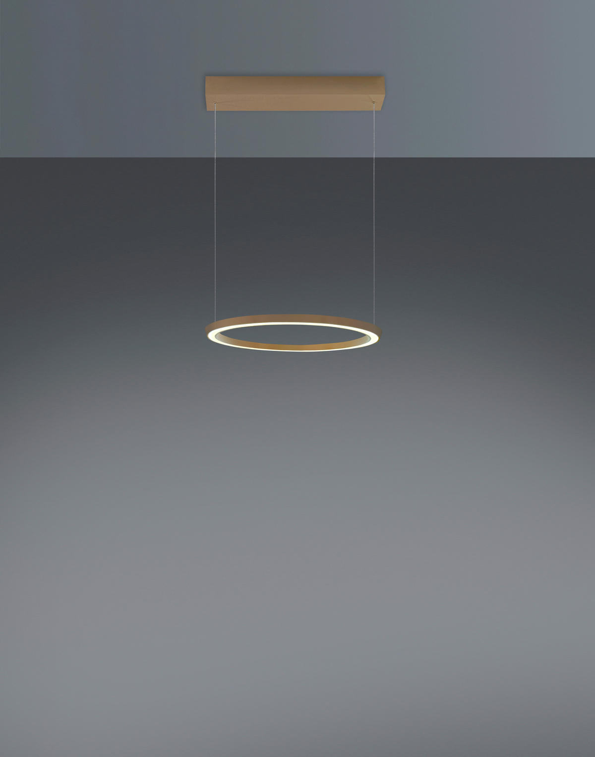 LED-HÄNGELEUCHTE Smart 48/150 cm   - Sandfarben, Design, Metall (48/150cm) - BOPP