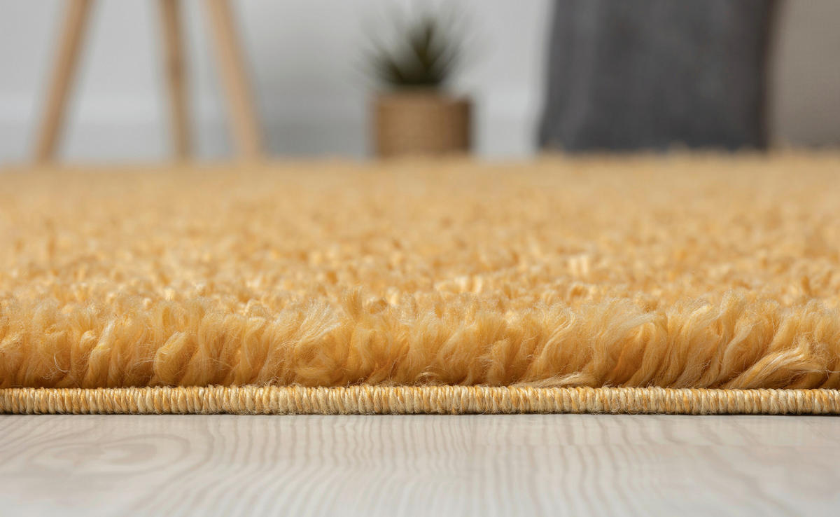 HOCHFLORTEPPICH 100/150 cm My Shaggy  - Goldfarben, Basics, Textil (100/150cm)