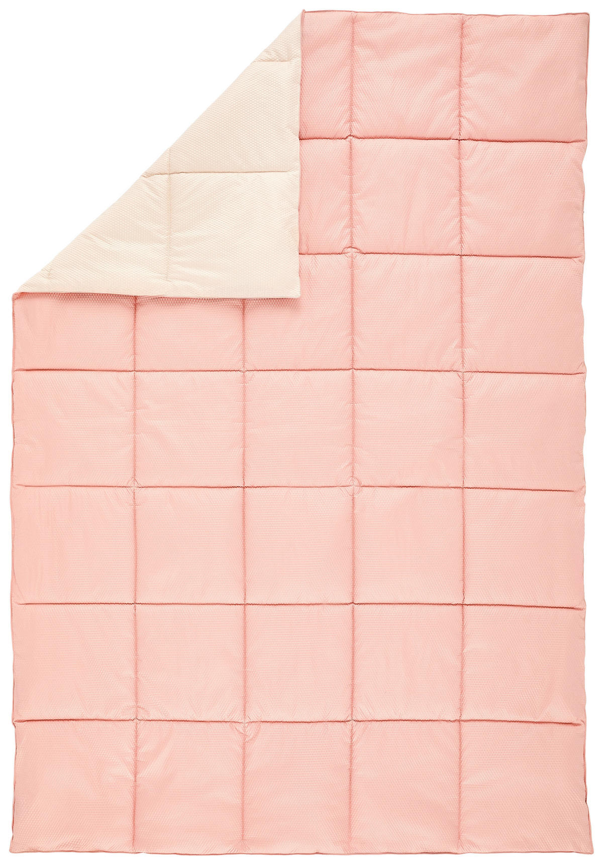 CELOROČNÍ PŘIKRÝVKA, 135/200 cm, polyester - pink/krémová, Basics, textil (135/200cm) - Sleeptex