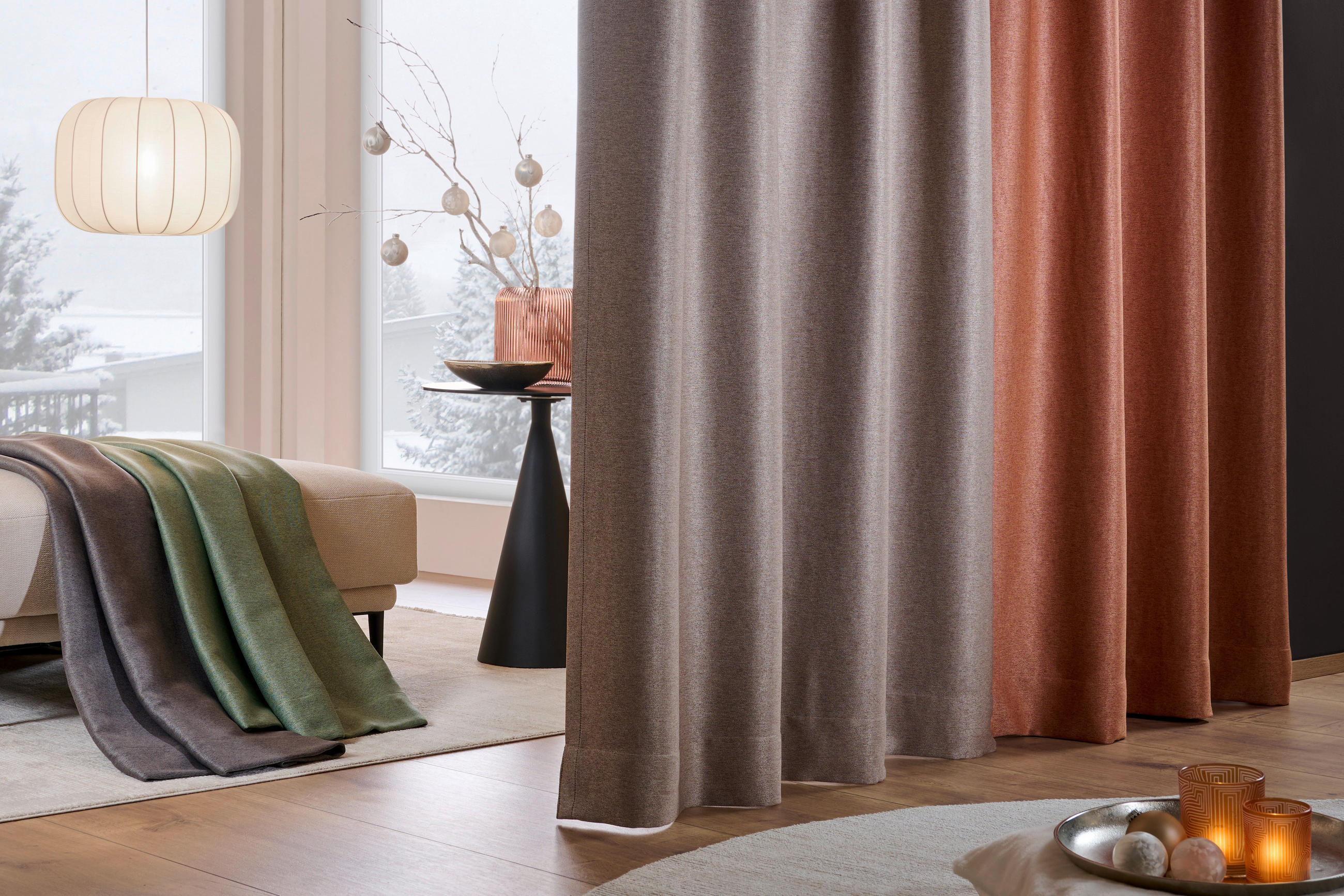 VORHANGSTOFF per lfm Verdunkelung  - Grau, Basics, Textil (148 cmcm) - Esposa
