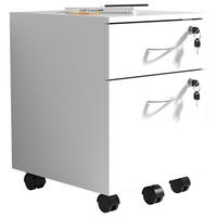 ROLLCONTAINER 40/54/44 cm  - Weiss/Silberfarben, Design, Holzwerkstoff/Kunststoff (40/54/44cm) - MID.YOU