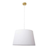 PENDELLEUCHTE Bologna 45 cm  - Beige/Messingfarben, Basics, Textil/Metall (45cm) - Näve