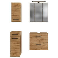 BADEZIMMER  in 90 cm  - Eichefarben, MODERN, Holzwerkstoff (90cm) - Held