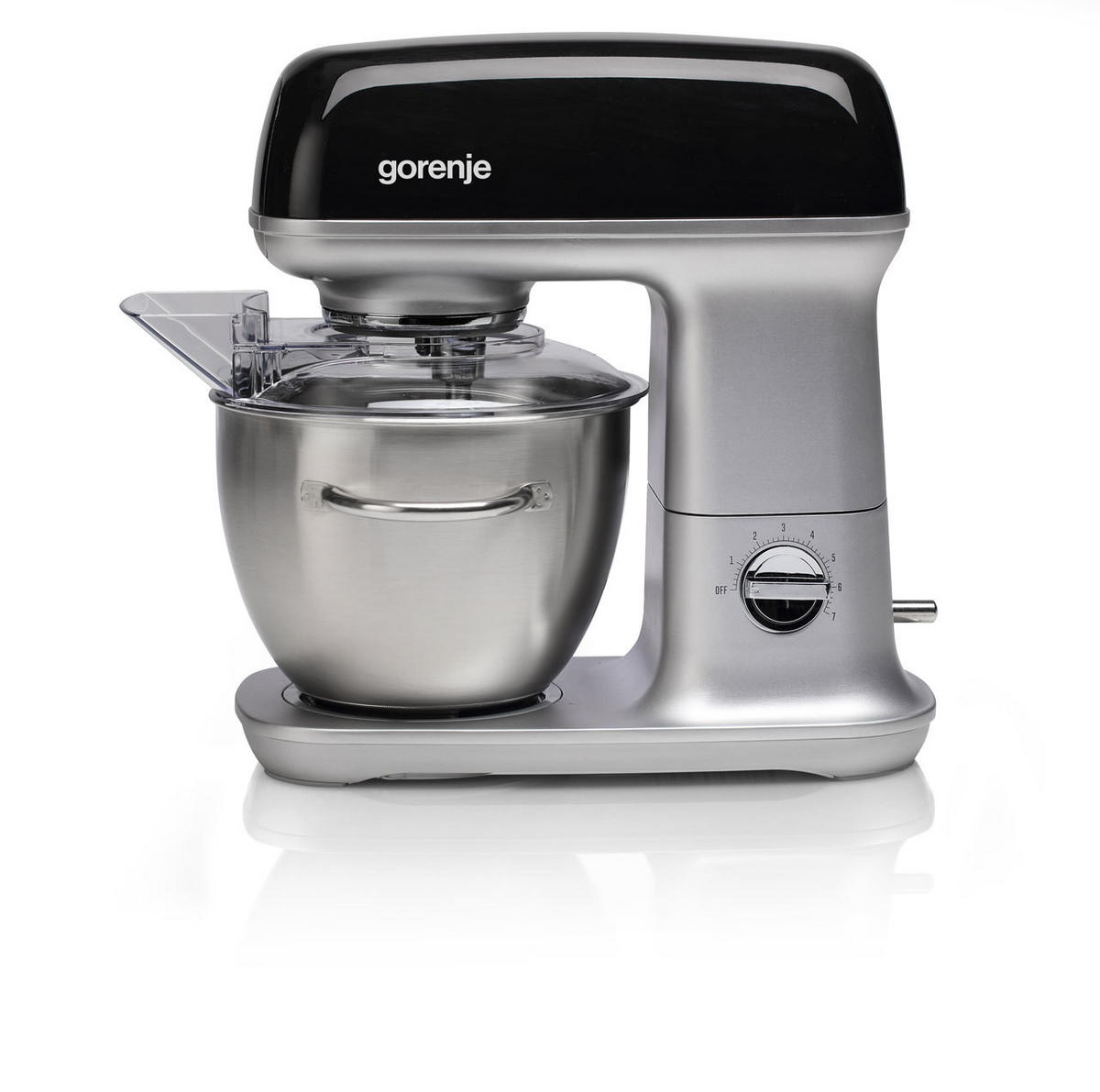 KÜCHENMASCHINE MMC1000RLBK  - Edelstahlfarben/Schwarz, MODERN, Kunststoff/Metall (36/37,2/27cm) - Gorenje