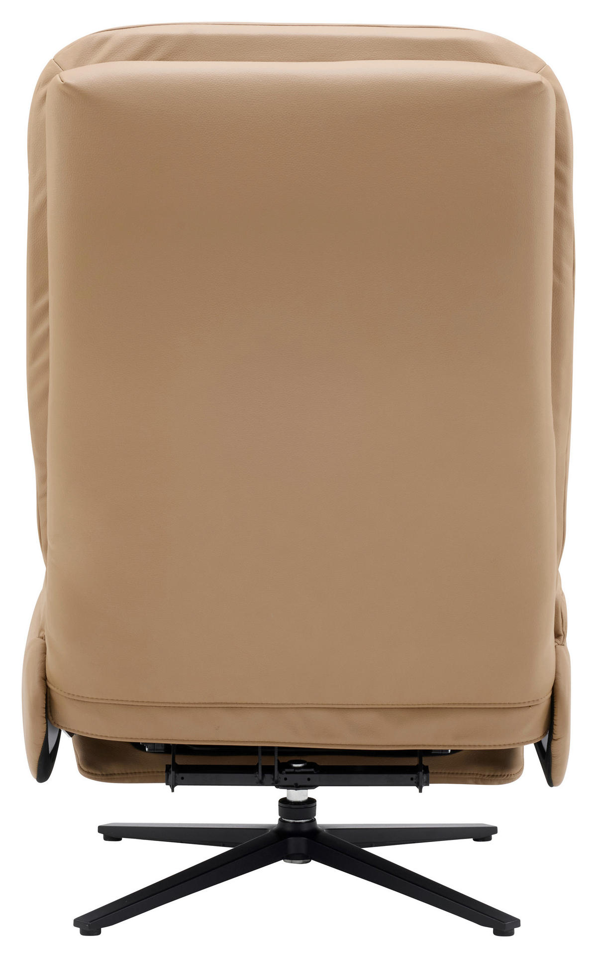 RELAXSESSEL Webstoff Relaxfunktion, Fußteilverstellung    - Beige/Schwarz, Design, Textil/Metall (68/113/84cm) - Livetastic