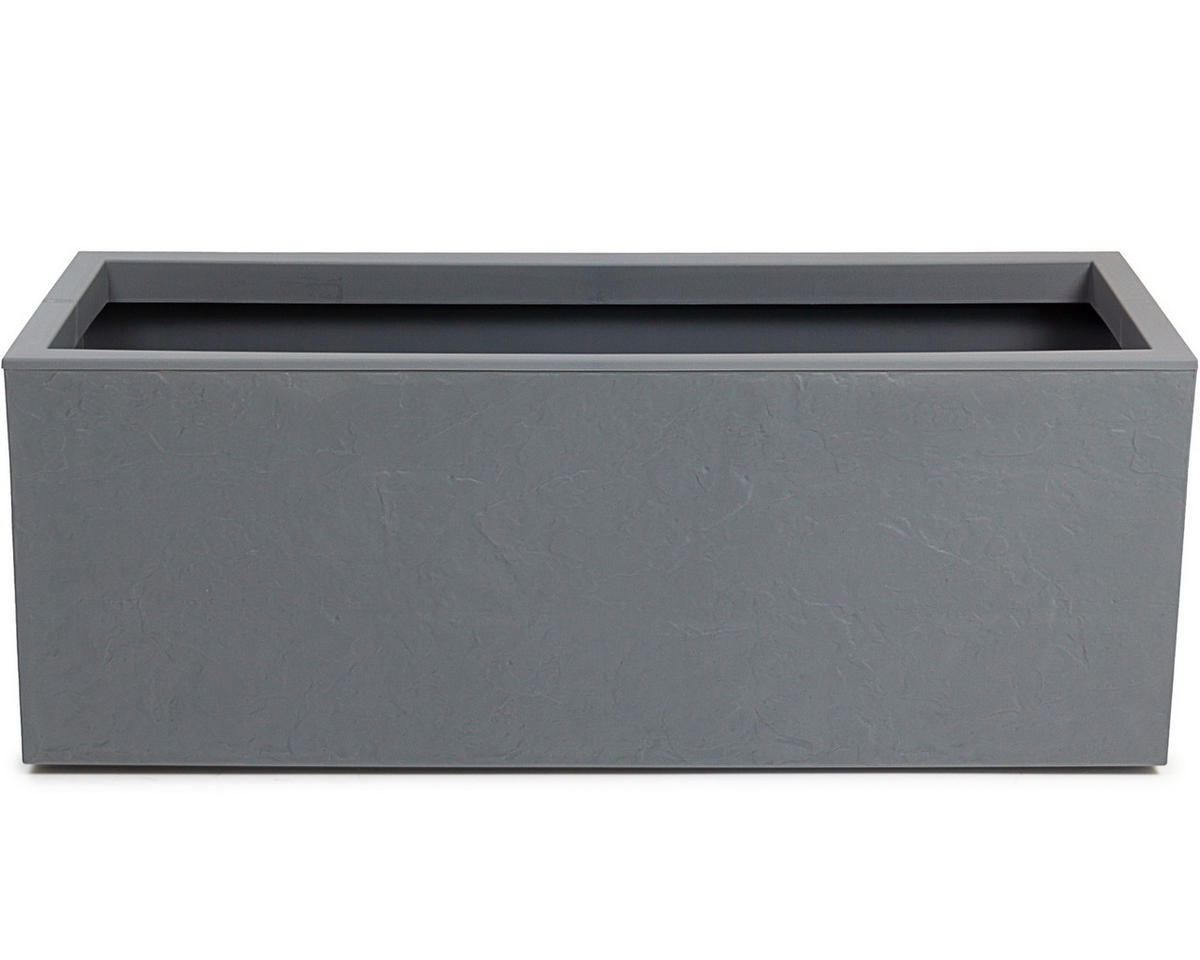 BLUMENKASTEN  - Grau, Basics, Kunststoff (80/30/30cm) - Ambia Garden