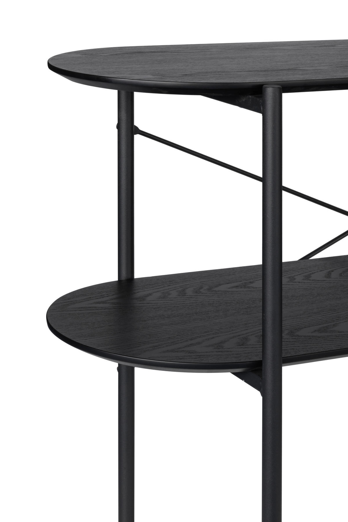 MASĂ TIP CONSOLĂ in material pe bază de lemn, lemn, metal   99,5/75,5/35,5 cm  - negru, Design, lemn/metal (99,5/75,5/35,5cm) - MID.YOU