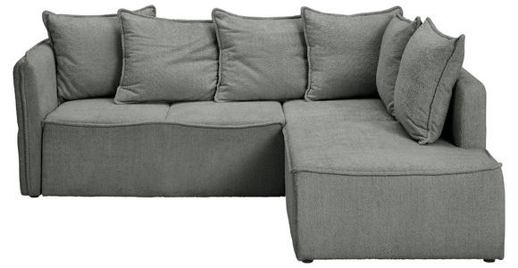 ECKSOFA Grau Chenille  - Schwarz/Grau, KONVENTIONELL, Kunststoff/Textil (233/193cm) - Carryhome