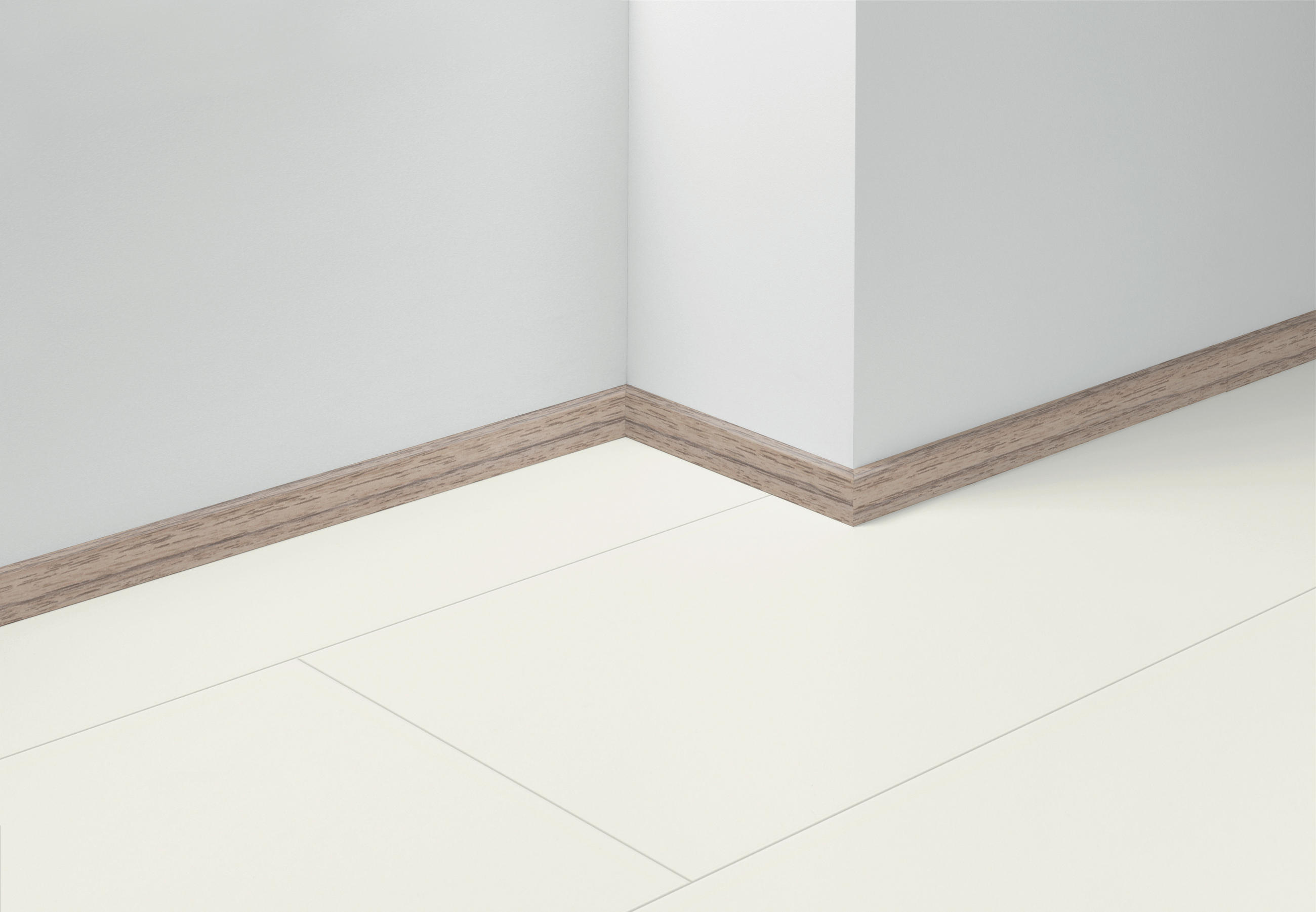 Parador Sockelleiste SL 3 Hellgrau, Hellbraun, Teak 1.6x4x220 cm
