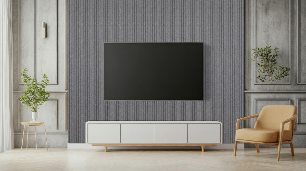 AKUSTIKPANEEL 20/240/1,8 cm  - Anthrazit, Basics, Kunststoff (20/240/1,8cm)