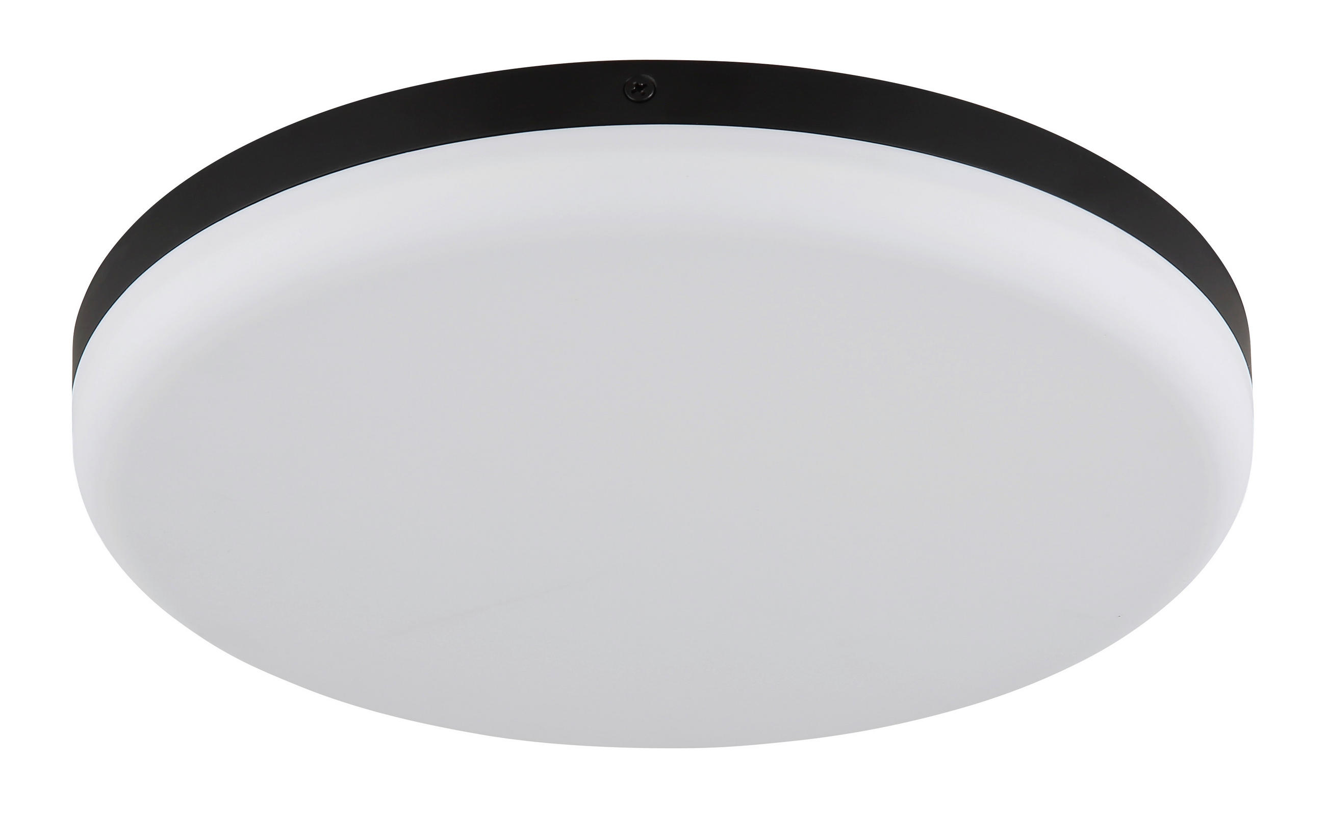 LED-TAKLAMPA Matthew 30/5 cm  - vit/svart, Klassisk, plast (30/5cm) - Globo