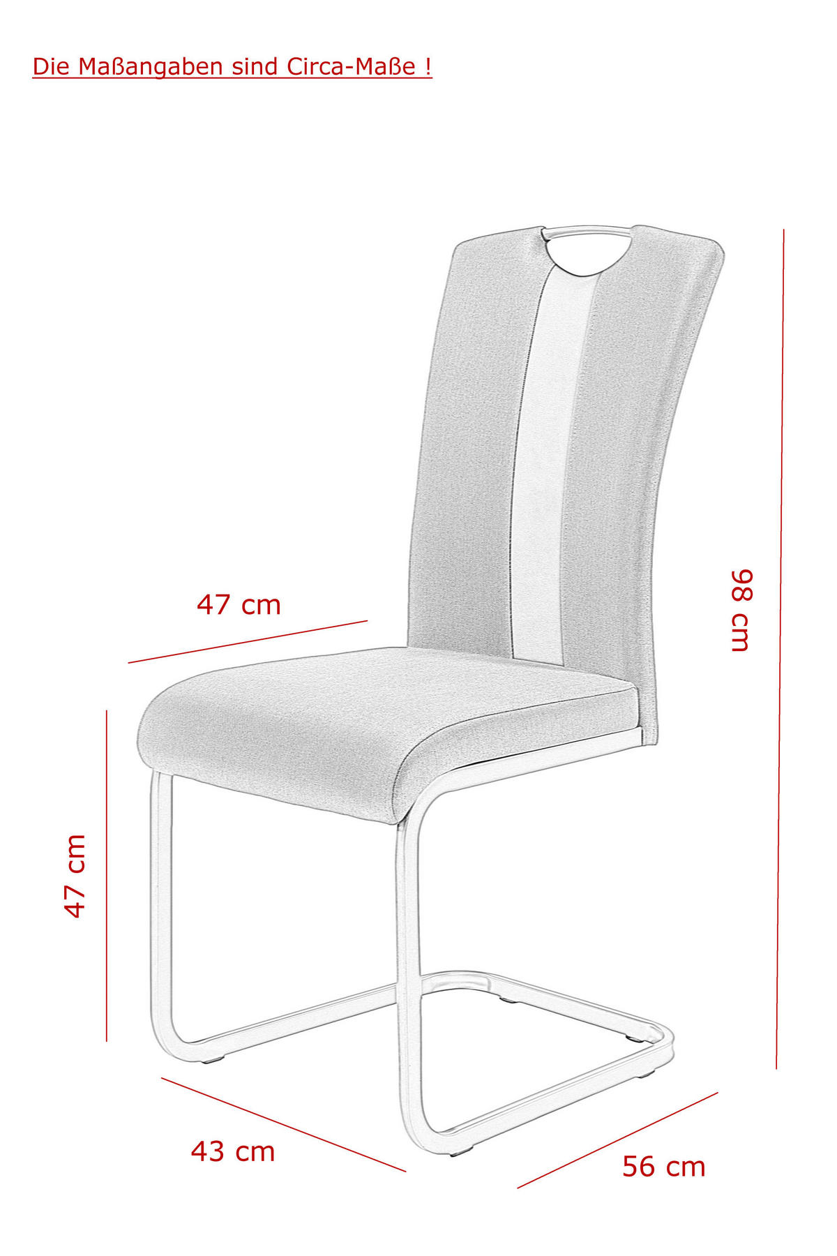 SCHWINGSTUHL-SET 2 Stück  in Stahl Webstoff  - Anthrazit/Grau, MODERN, Textil/Metall (43/98/56cm) - MID.YOU