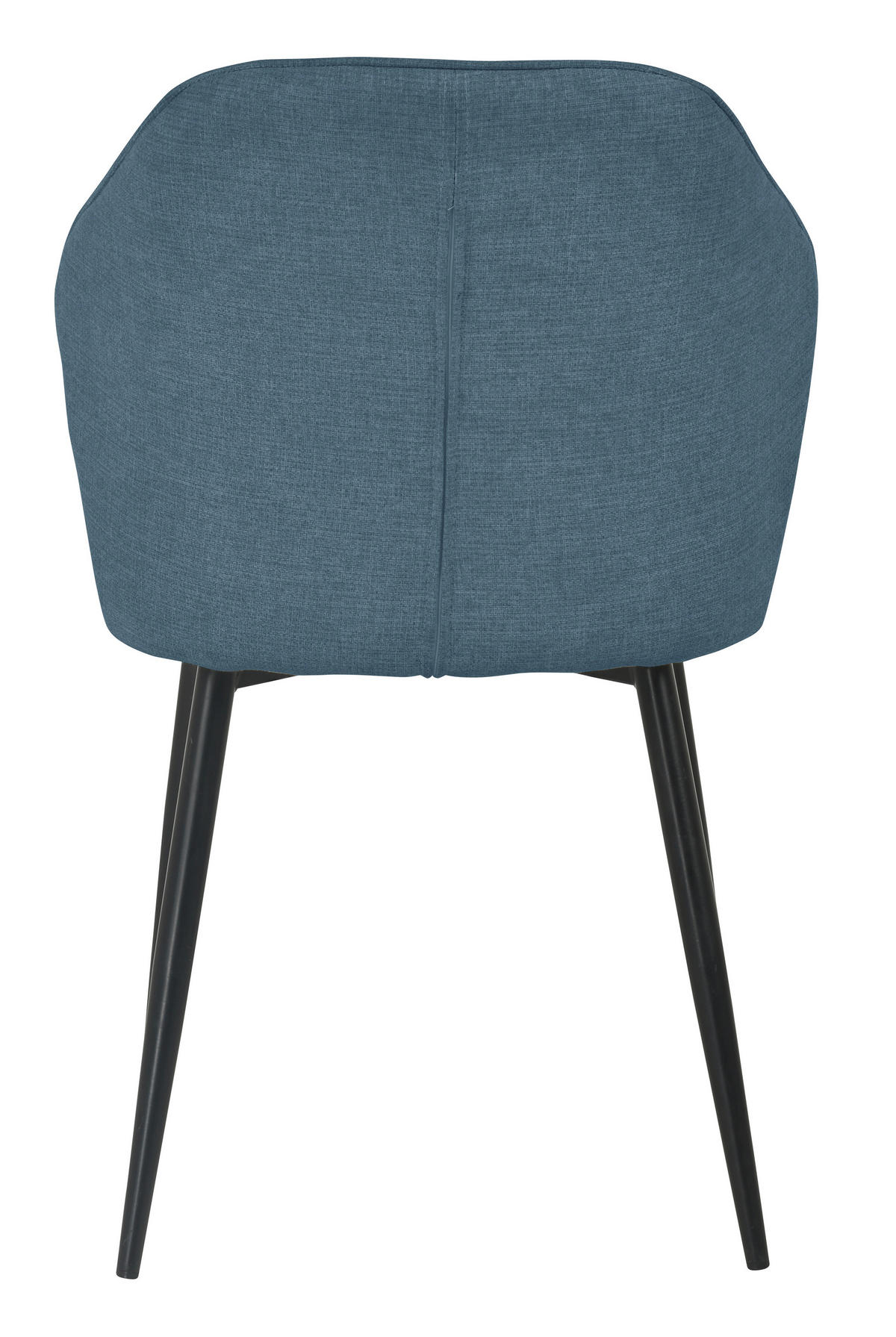 STOL, les, kovina, tekstil modra  - modra/črna, Moderno, kovina/tekstil (52.5/86/60cm) - Xora