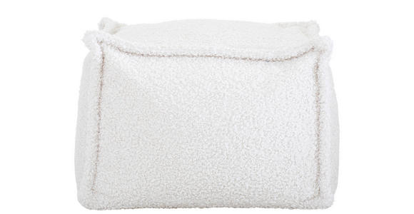 POUF Bouclé Naturfarben 70/70/40 cm  - Naturfarben, Design, Textil (70/70/40cm) - Carryhome