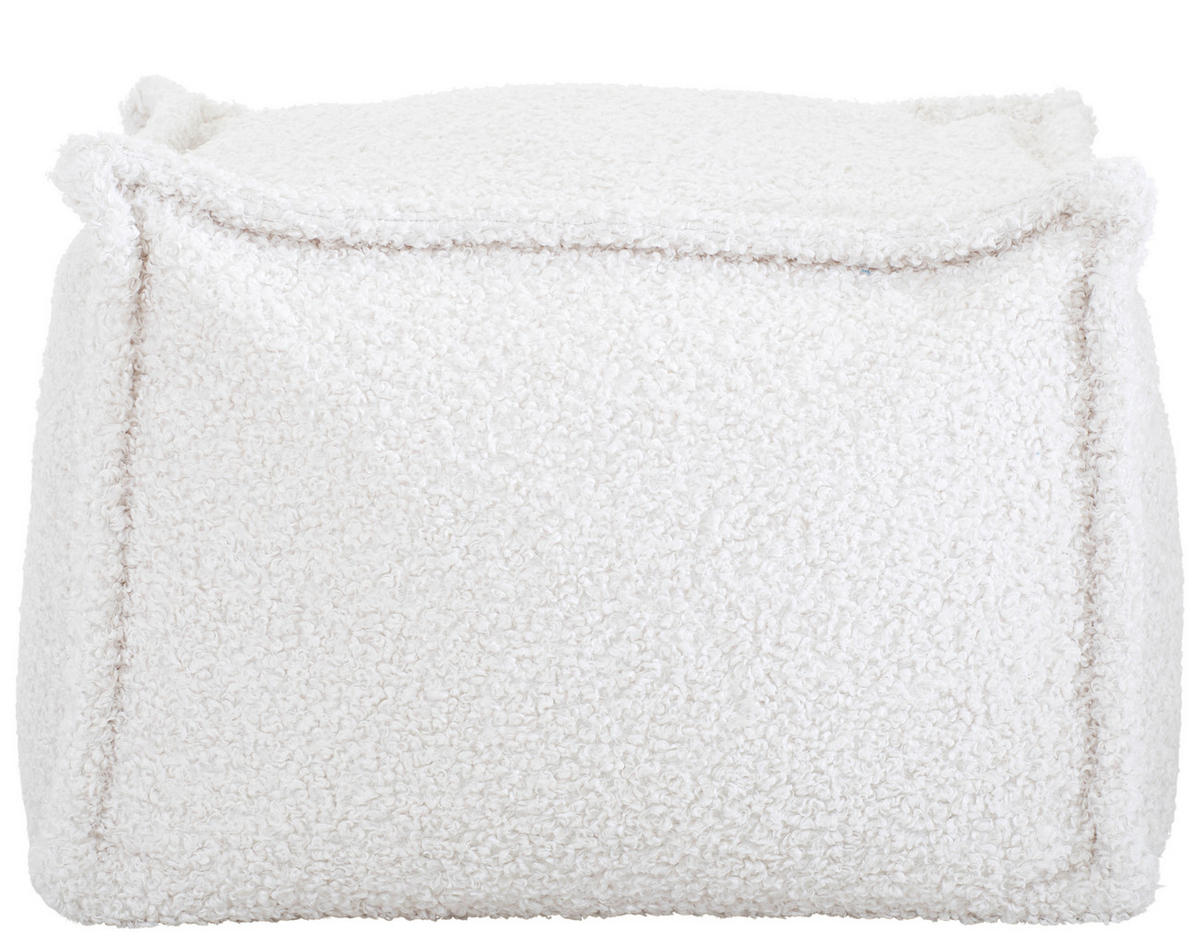 POUF Bouclé Naturfarben 70/70/40 cm  - Naturfarben, Design, Textil (70/70/40cm) - Carryhome
