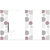 FLÄCHENVORHANG  6 Stück  halbtransparent   60/245 cm  - Bordeaux, Design, Textil (60/245cm)