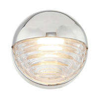 NÁSTENNÉ LED SVIETIDLO, 14,2/9,5 cm  - niklová, Konventionell, kov/sklo (14,2/9,5cm) - Elstead Lighting