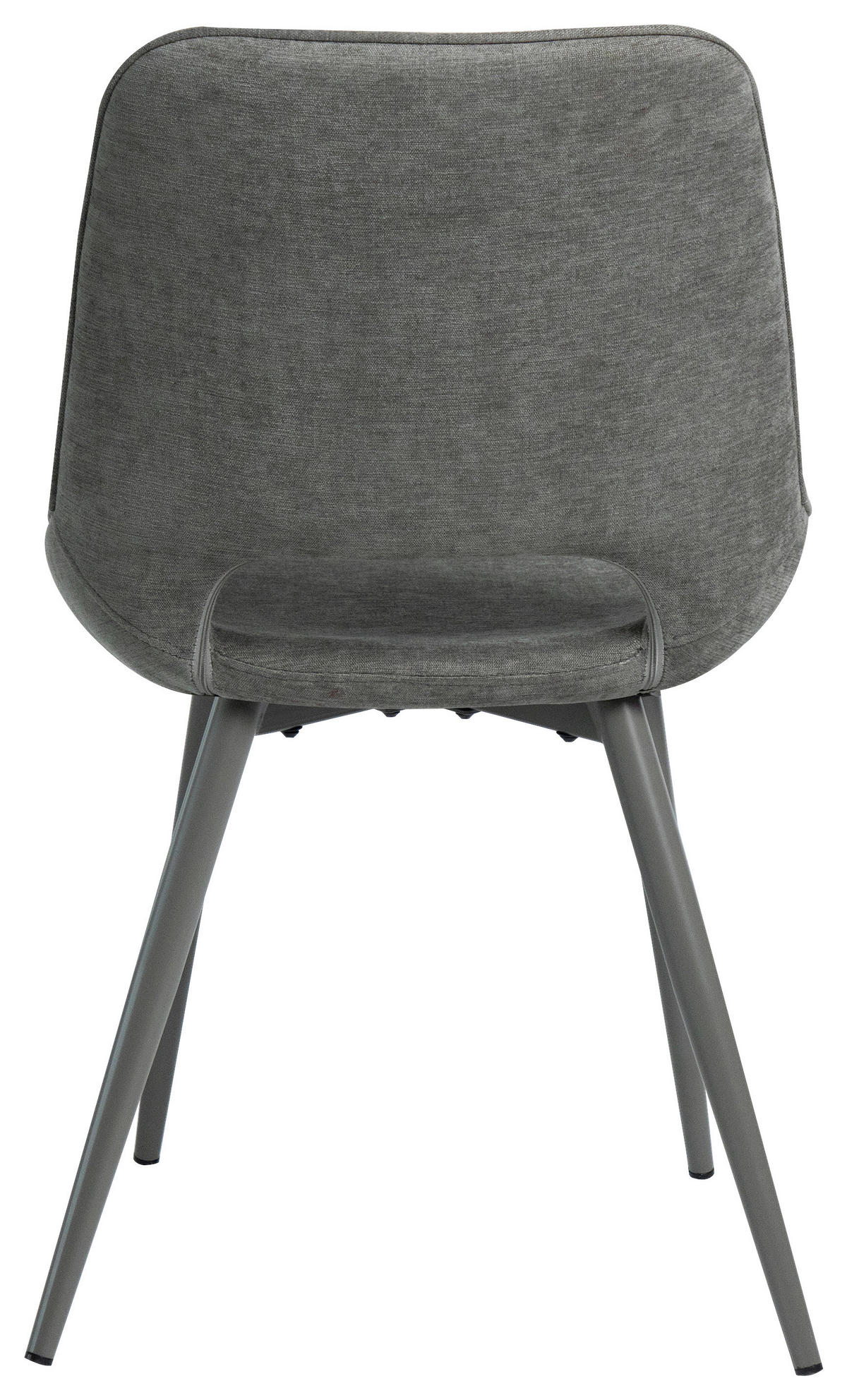 STUHL   Samt  Grau  - Grau, MODERN, Textil/Metall (50/86/62cm) - Livetastic