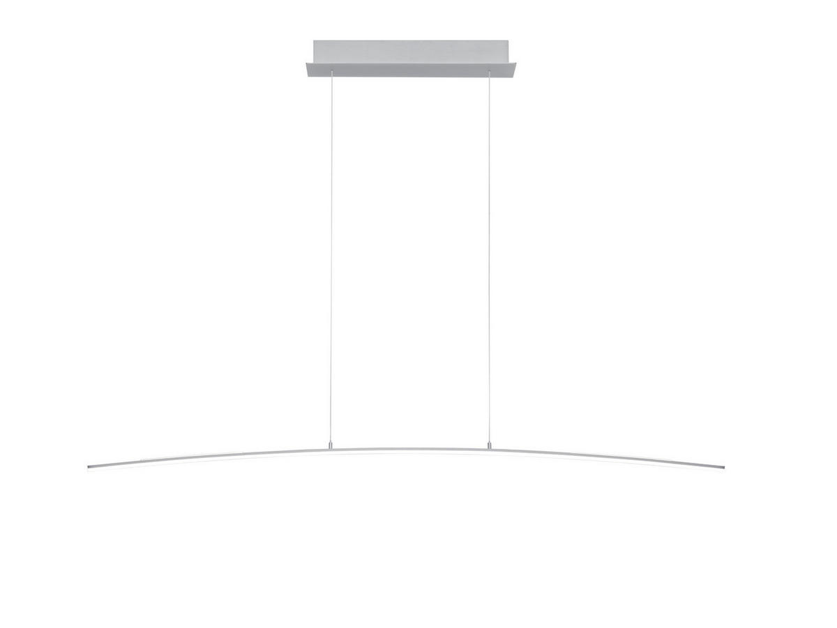 LED-HÄNGELEUCHTE 130 cm  - Alufarben, Design, Metall (130cm) - Hell