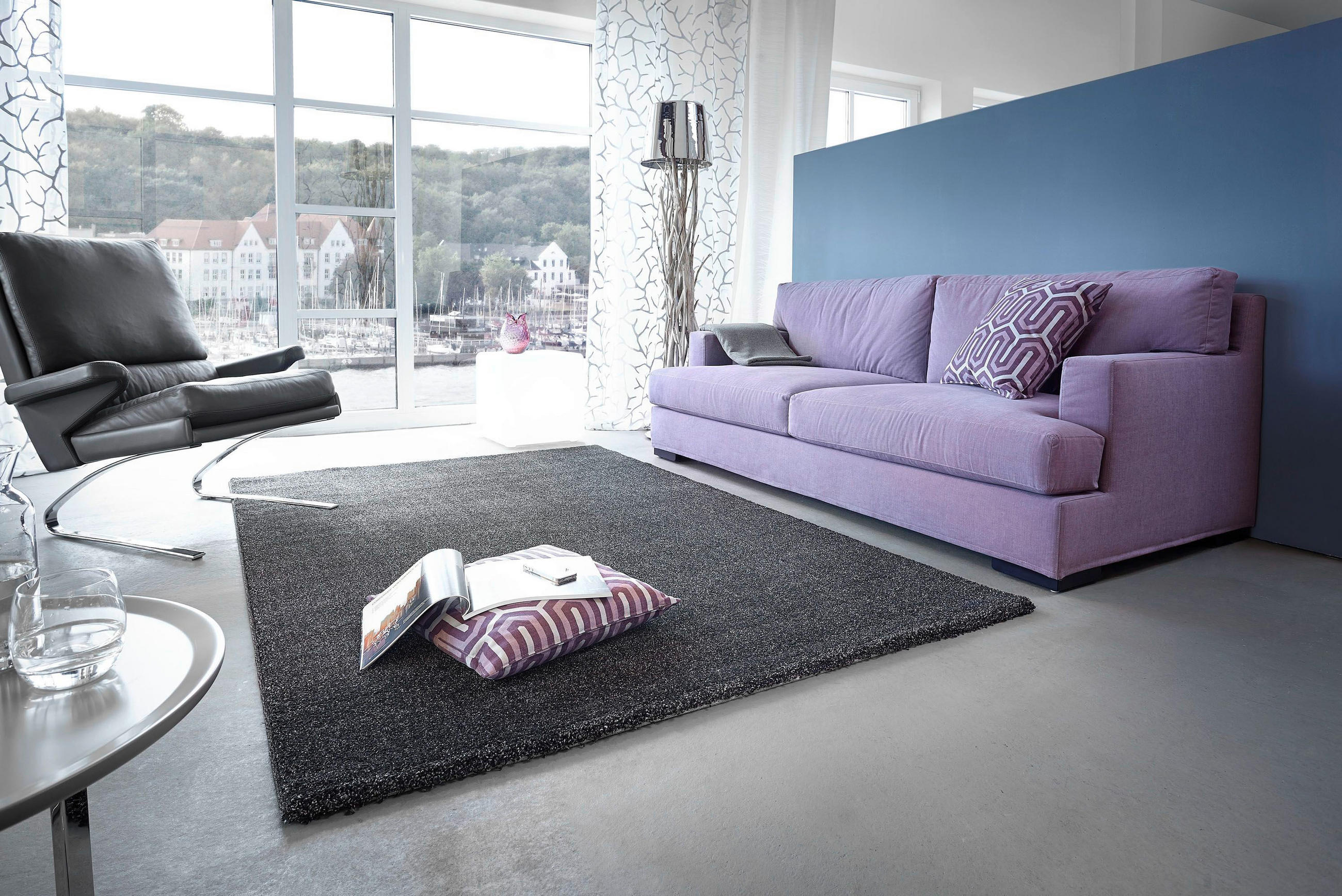 HOCHFLORTEPPICH 200/290 cm Samoa Anthrazit  - Anthrazit, Basics, Textil (200/290cm) - Novel