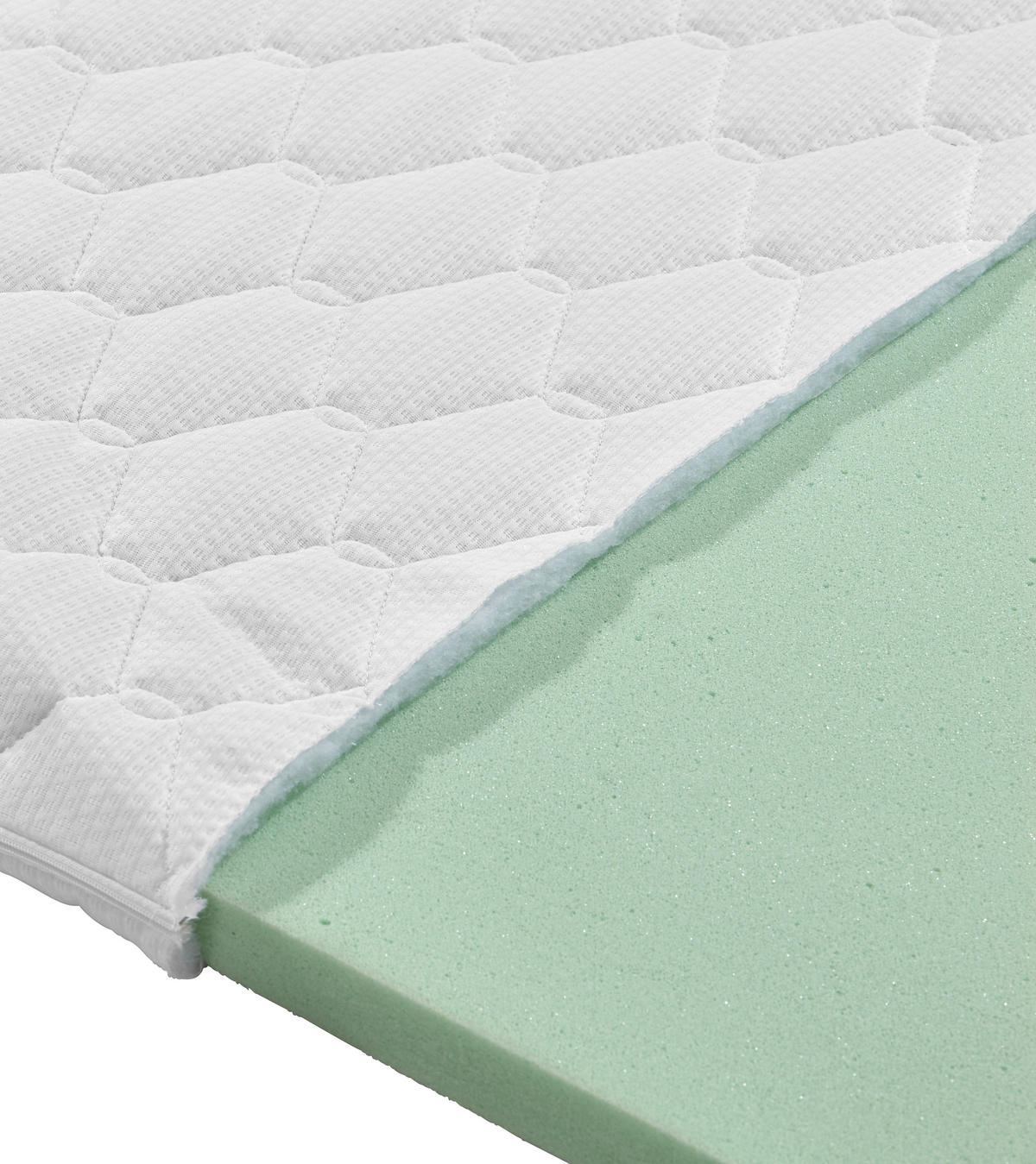 Topper Beta 160/200 cm Höhe ca. 6 cm  - Weiß, Textil (160/200cm) - Primatex