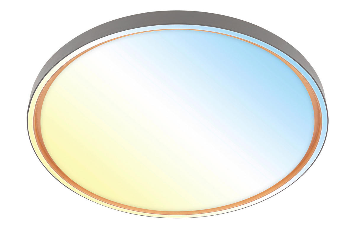 STROPNA LED-SVETILKA  INO /5200 lm/3000-6500 K// - svetlo rjava/svetlo siva, Basics, kovina/umetna masa (49.5/6.5cm)