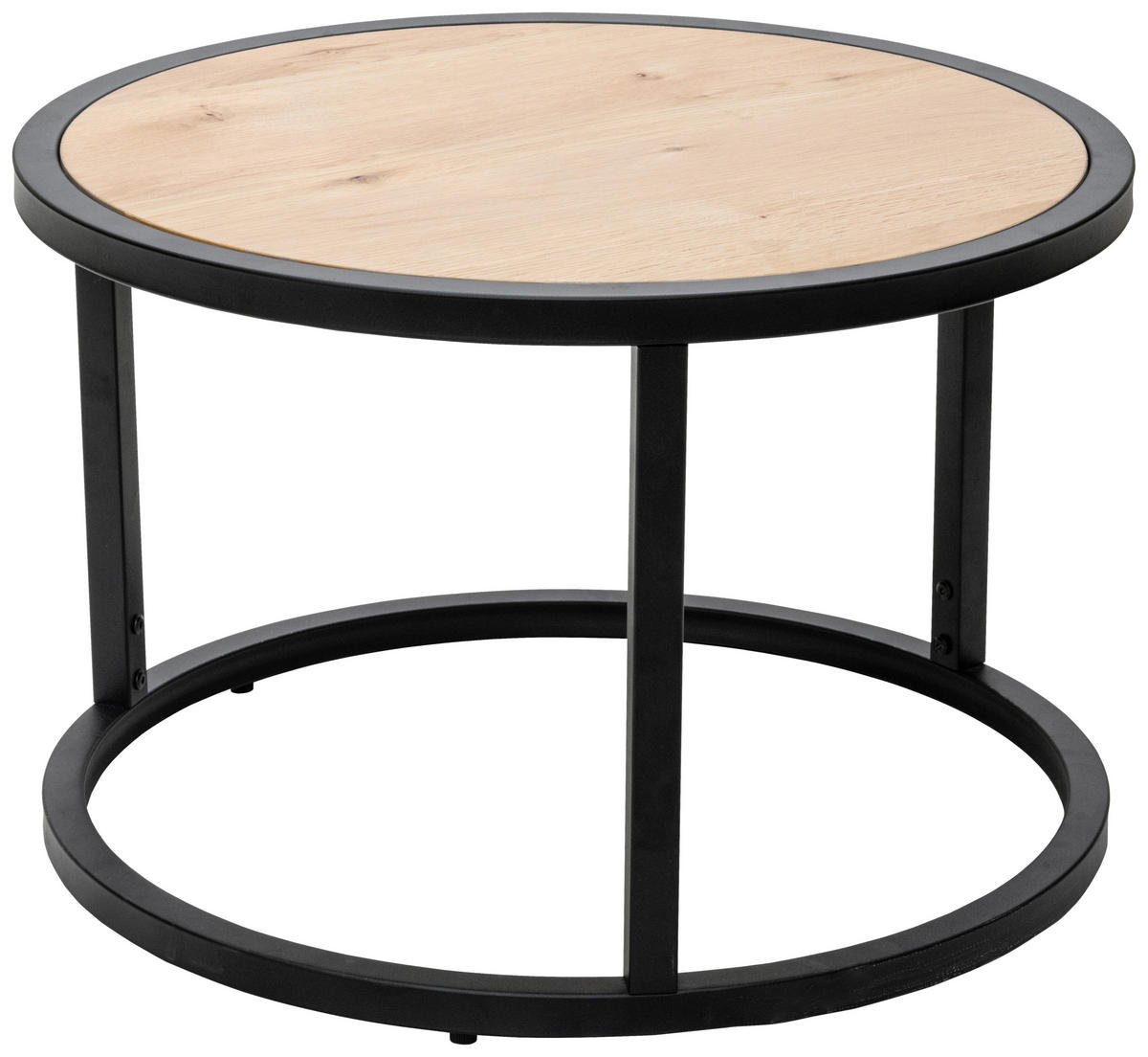 COUCHTISCH in Holz, Metall, Holzwerkstoff 80/45/80 cm  - Schwarz/Naturfarben, Design, Holz/Holzwerkstoff (80/45/80cm) - MID.YOU