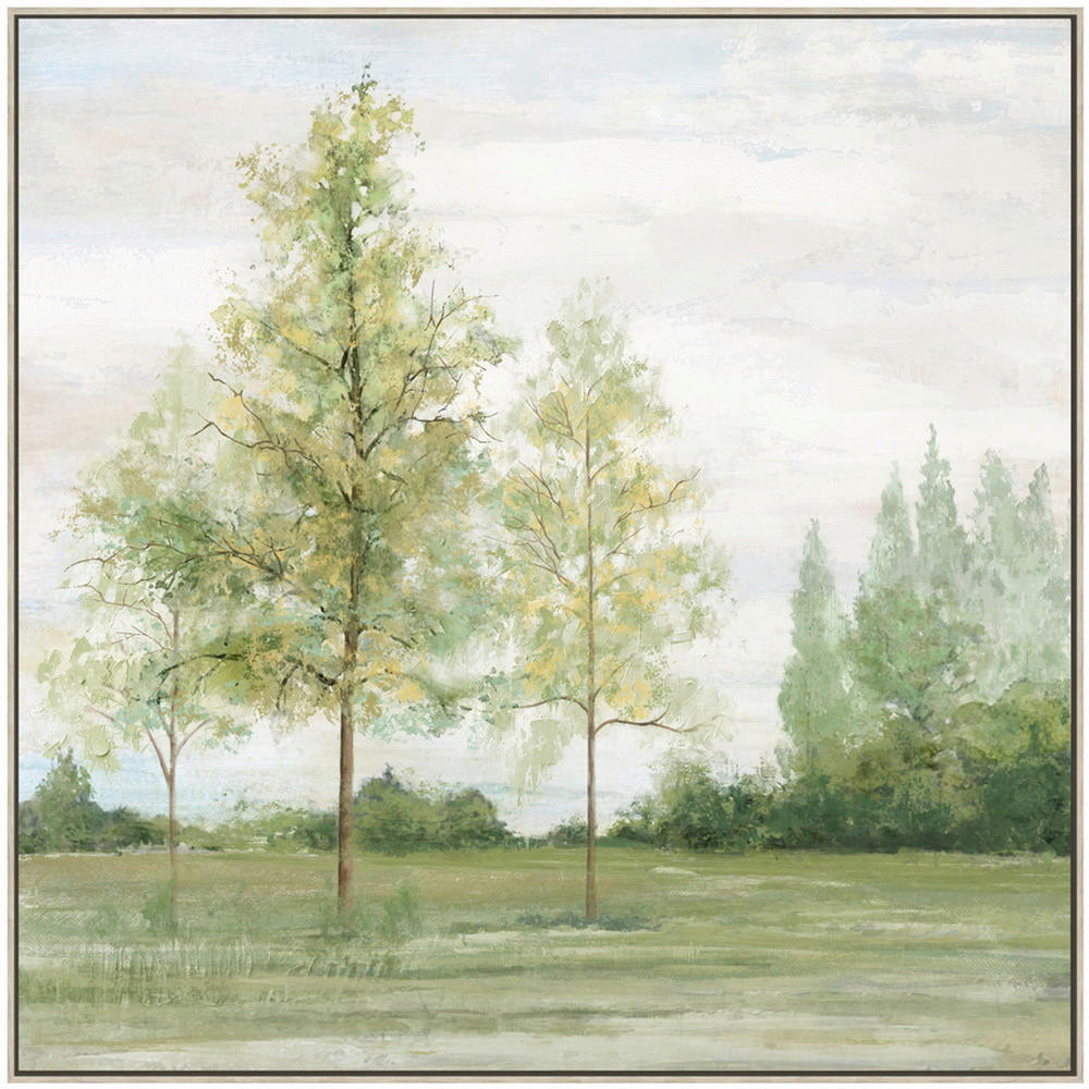UMETNIŠKI POTISK  85/85 cm   - zelena/naravne barve, Natur, umetna masa/tekstil (85/85cm) - Monee