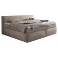 FAMILIENBOXSPRINGBETT - Taupe/Schwarz, LIFESTYLE, Kunststoff/Textil (240/200cm) - Esposa