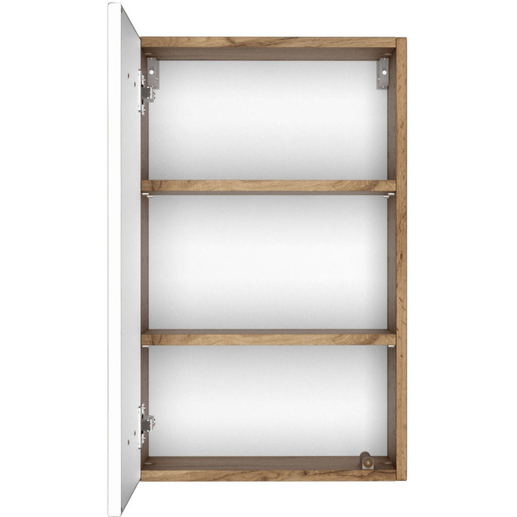 Thumbnail - Held Hängeschrank Lucca, Weiß, Eiche Wotan, Holzwerkstoff, 2 Fächer, 40x64x20 cm, Made in Germany, hängend, Typenauswahl...