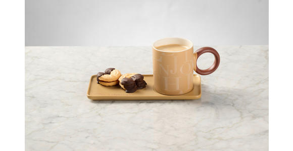 KAFFEEBECHER 350 ml - Hellbraun, LIFESTYLE, Keramik - Novel