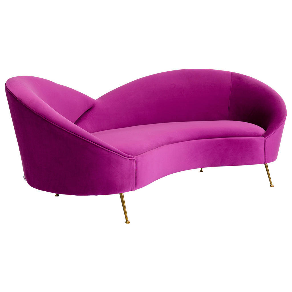 Thumbnail - Kare-Design 3-Sitzer-Sofa, Lila, Textil, 232x83x104 cm, Stoffauswahl, Rücken echt, Wohnzimmer, Sofas & Couches, Sofas, 3...