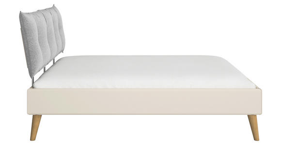 BETT 160/200 cm  in Champagner  - Wildeiche/Champagner, Design, Holz/Holzwerkstoff (160/200cm) - Carryhome