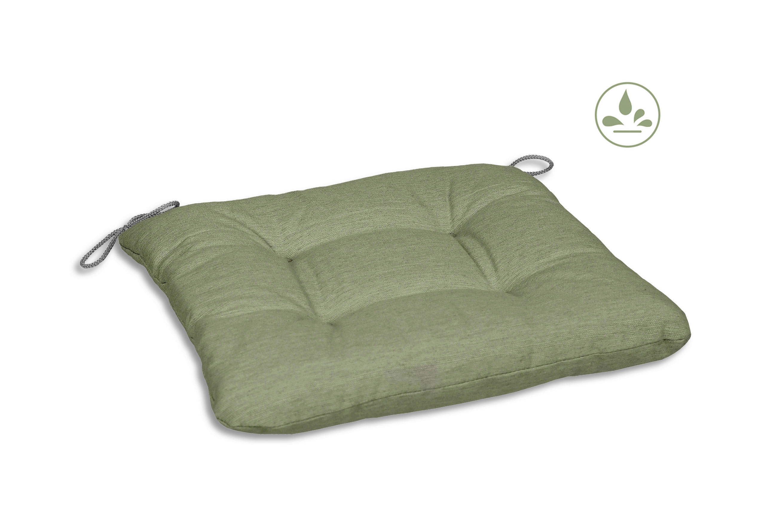 SITZKISSEN  38/38 cm   - Grün, KONVENTIONELL, Textil (38/38cm)