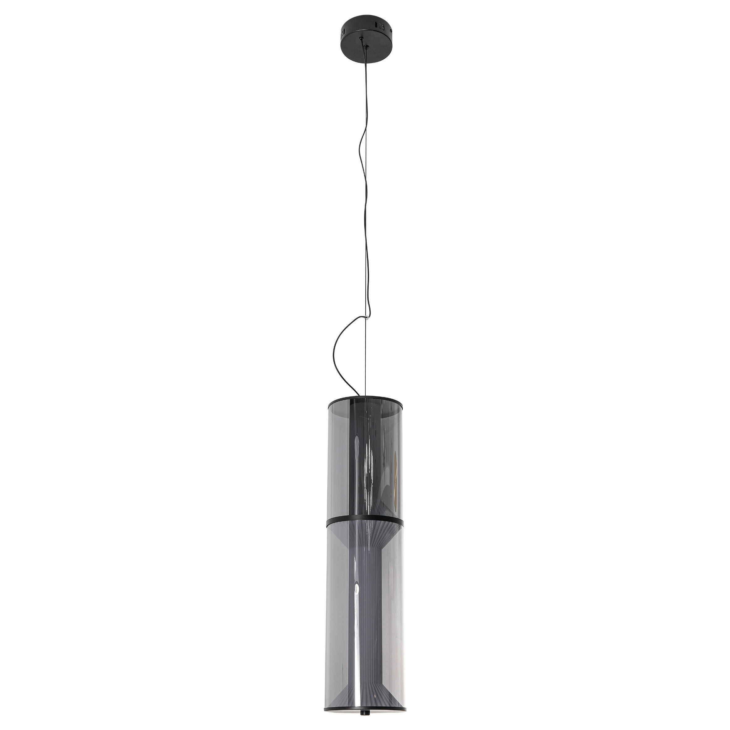 XXXLutz Led-Pendelleuchte Aeris Schwarz 15x120 cm