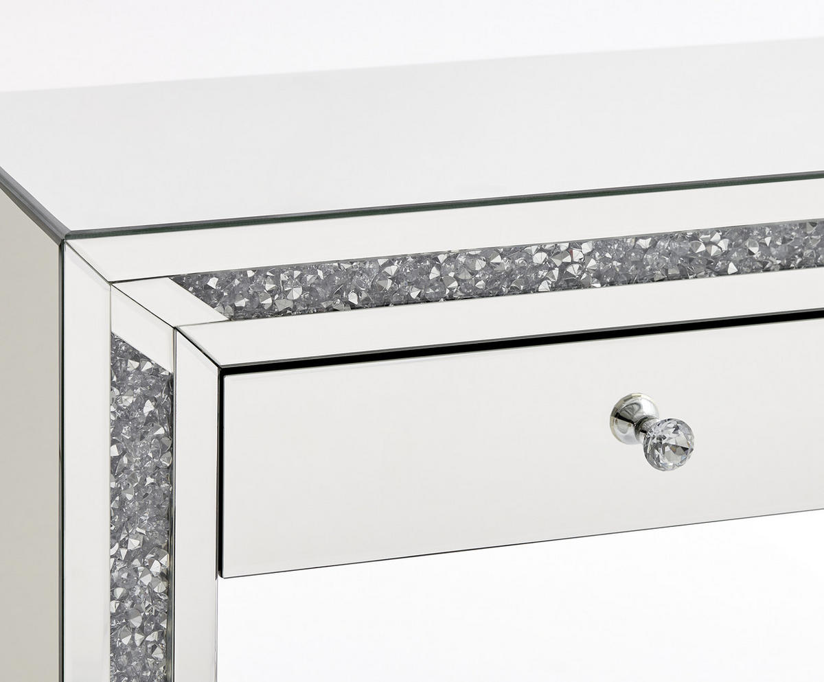 KONSOLBORD i glas, trämaterial 120/35/81 cm    - silver, Lifestyle, metall/trämaterial (120/35/81cm) - Xora