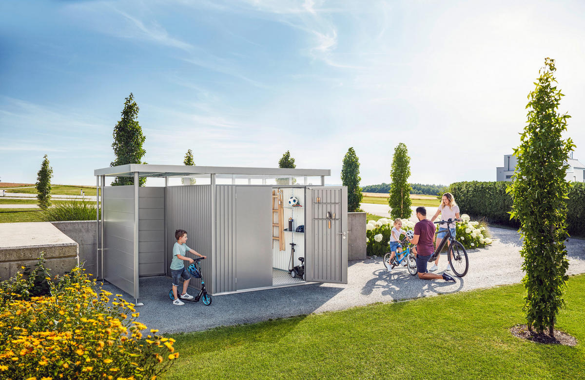 KISSENBOX 170/81/70 cm  - Dunkelgrau, Basics, Metall (170/81/70cm) - Biohort
