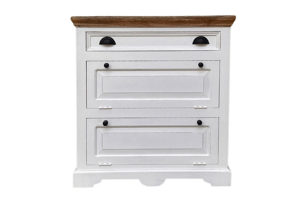 SCHUHSCHRANK  in 85/90/40 cm  - Schwarz/Weiß, KONVENTIONELL, Holz/Holzwerkstoff (85/90/40cm) - MID.YOU