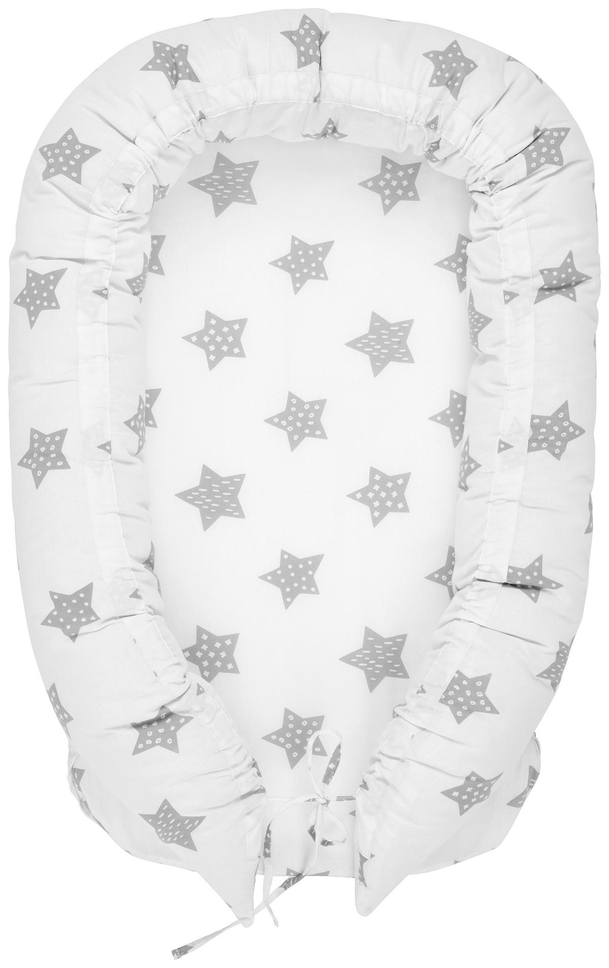 MANTINEL DO POSTÝLKY - šedá/bílá, Basics, textil (80/50/10cm) - My Baby Lou