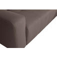 ECKSCHLAFSOFA  mit Cord Mokka  - Schwarz/Mokka, KONVENTIONELL, Textil (248/146cm) - Xora