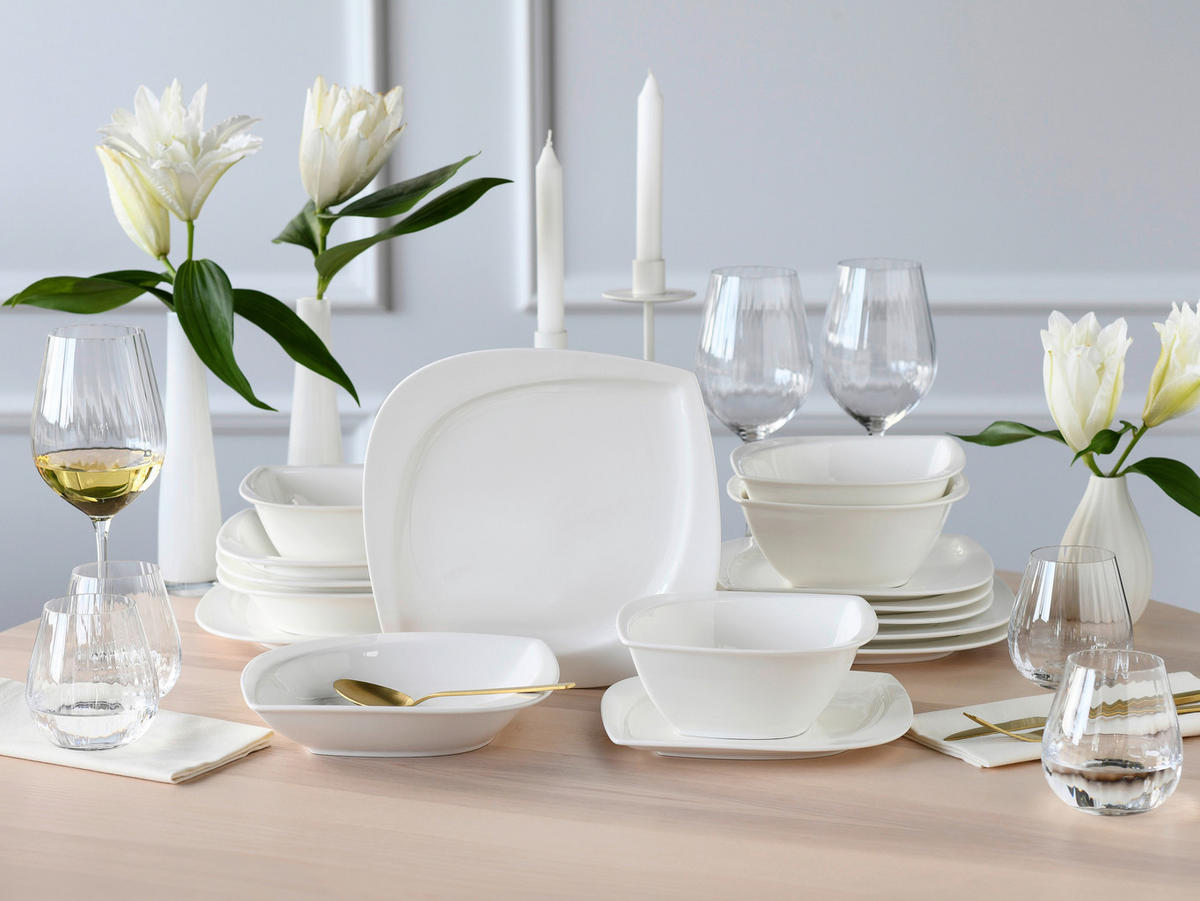 KOMPLETT SERVIS Melbourne 16 delar  - vit, Basics, keramik - Creatable