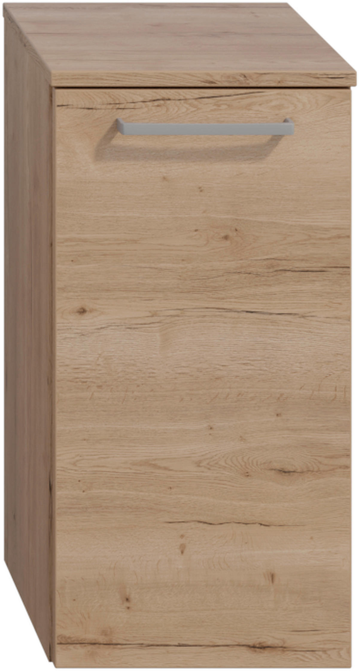 HÄNGESCHRANK 30/57,6/35 cm  - Chromfarben/Eichefarben, MODERN, Glas/Holzwerkstoff (30/57,6/35cm) - Celina Home