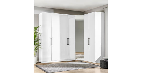 TÜR 45,4/203/1,8 cm   - Weiß Hochglanz, KONVENTIONELL, Holzwerkstoff (45,4/203/1,8cm) - Hom`in